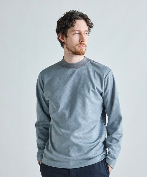 MEN'S BIGI / メンズビギ Tシャツ | テックスエードダンボールモックネックT | 詳細10