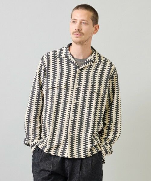 MEN'S BIGI / メンズビギ シャツ・ブラウス | インドクロシェボードシャツ〈ハンドウォッシャブル・通気性〉 | 詳細1