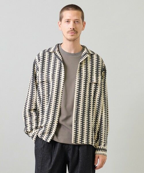 MEN'S BIGI / メンズビギ シャツ・ブラウス | インドクロシェボードシャツ〈ハンドウォッシャブル・通気性〉 | 詳細2