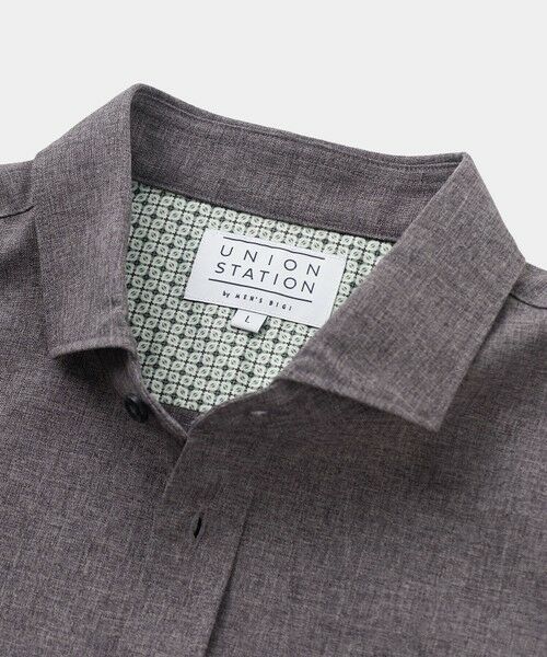 MEN'S BIGI / メンズビギ シャツ・ブラウス | メランジシャンブレーシャツ〈ウォッシャブル〉 | 詳細4
