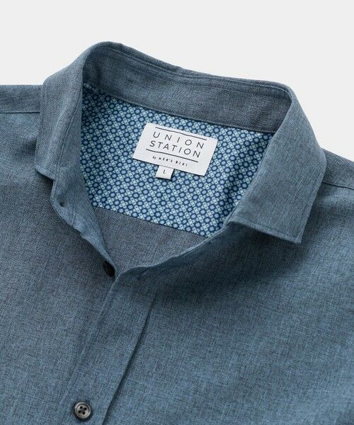MEN'S BIGI / メンズビギ シャツ・ブラウス | メランジシャンブレーシャツ〈ウォッシャブル〉 | 詳細14