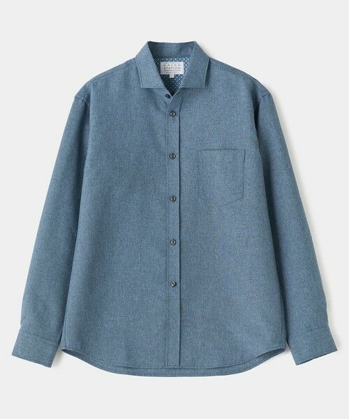 MEN'S BIGI / メンズビギ シャツ・ブラウス | メランジシャンブレーシャツ〈ウォッシャブル〉（ブルー）