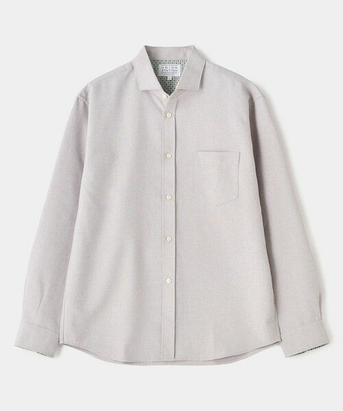 MEN'S BIGI / メンズビギ シャツ・ブラウス | メランジシャンブレーシャツ〈ウォッシャブル〉（ライトグレー）