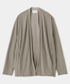 MEN'S BIGI / メンズビギ カーディガン・ボレロ | ナイロンリンクスジャガードボタンレスカーディガン