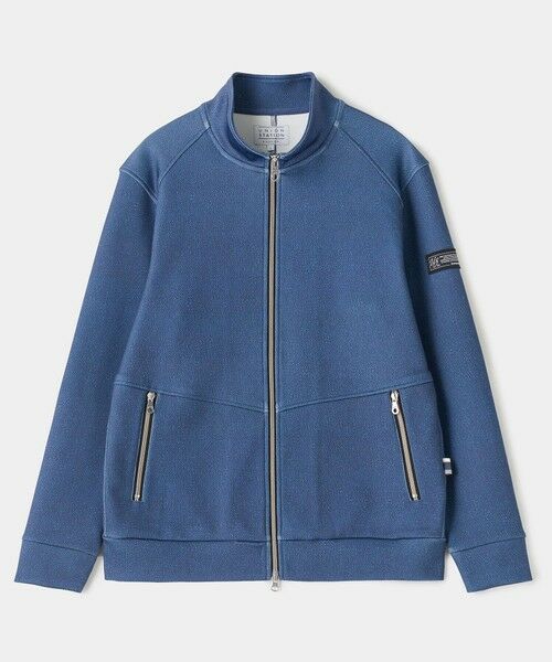 MEN'S BIGI / メンズビギ ブルゾン | BLACK LINE ポンチスタンドカラーブルゾン[ストレッチ/ハンドウォッシャブル]（ネイビー）