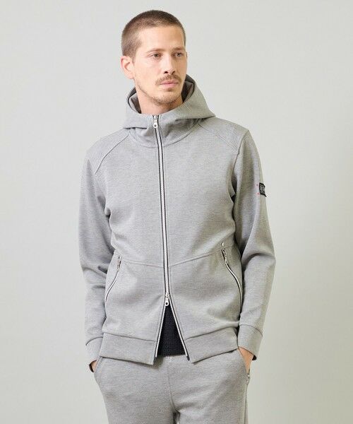 MEN'S BIGI / メンズビギ ブルゾン | BLACK LINE ポンチジップアップフーディ[ストレッチ/ハンドウォッシャブル] | 詳細1