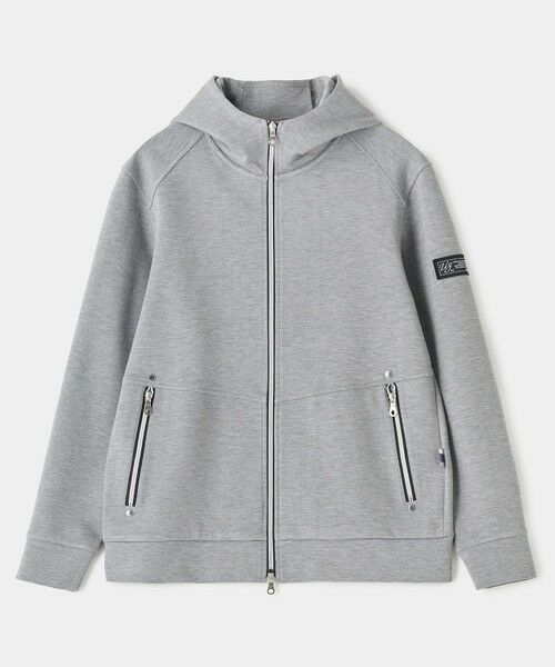 MEN'S BIGI / メンズビギ ブルゾン | BLACK LINE ポンチジップアップフーディ[ストレッチ/ハンドウォッシャブル]（グレー）