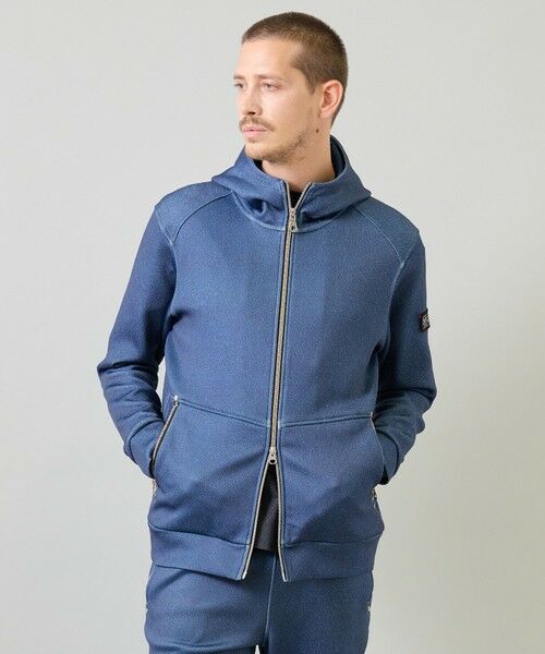 MEN'S BIGI / メンズビギ ブルゾン | BLACK LINE ポンチジップアップフーディ[ストレッチ/ハンドウォッシャブル] | 詳細7