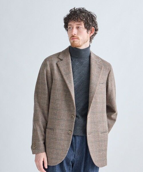 MEN'S BIGI / メンズビギ テーラードジャケット | MEN'S BIGIアーカイブ グレンチェック リラックス3Bジャケット | 詳細1