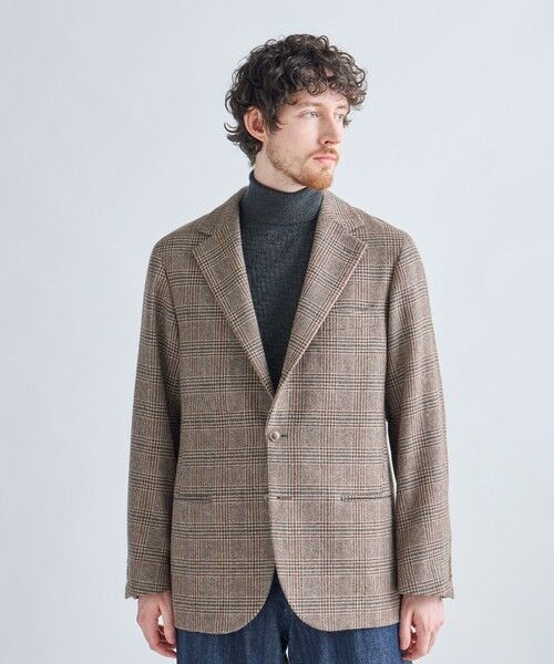 MEN'S BIGI / メンズビギ テーラードジャケット | MEN'S BIGIアーカイブ グレンチェック リラックス3Bジャケット | 詳細4