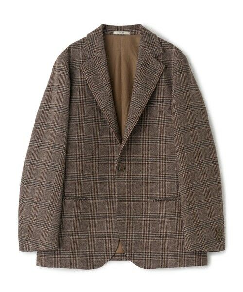 MEN'S BIGI / メンズビギ テーラードジャケット | MEN'S BIGIアーカイブ グレンチェック リラックス3Bジャケット（ブラウン）