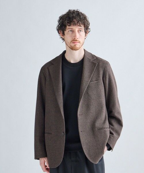 MEN'S BIGI / メンズビギ テーラードジャケット | MEN'S BIGIアーカイブ メランジ調 リラックス3Bジャケット | 詳細4