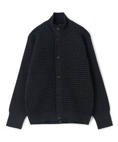 MEN'S BIGI / メンズビギ カーディガン・ボレロ | Amossa ブロックチェック フロントジップカーディガン