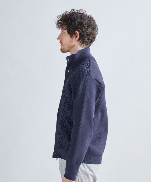 MEN'S BIGI / メンズビギ カーディガン・ボレロ | Amossa ブロックチェック フロントジップカーディガン | 詳細6