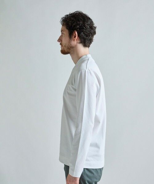 MEN'S BIGI / メンズビギ Tシャツ | アクティブテーラー シルケットスムース VネックロングTシャツ［シルケット加工/抗菌防臭/帯電防止］ | 詳細2