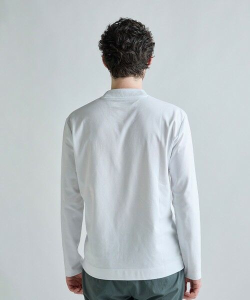 MEN'S BIGI / メンズビギ Tシャツ | アクティブテーラー シルケットスムース VネックロングTシャツ［シルケット加工/抗菌防臭/帯電防止］ | 詳細3