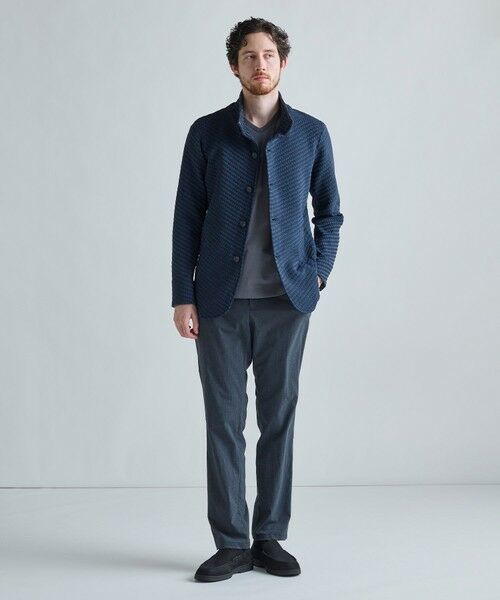 MEN'S BIGI / メンズビギ Tシャツ | アクティブテーラー シルケットスムース VネックロングTシャツ［シルケット加工/抗菌防臭/帯電防止］ | 詳細13