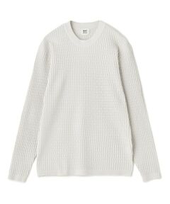 MEN'S BIGI / メンズビギ Tシャツ | ブリスタージャカード 変形ケーブルモックネックロングTEE