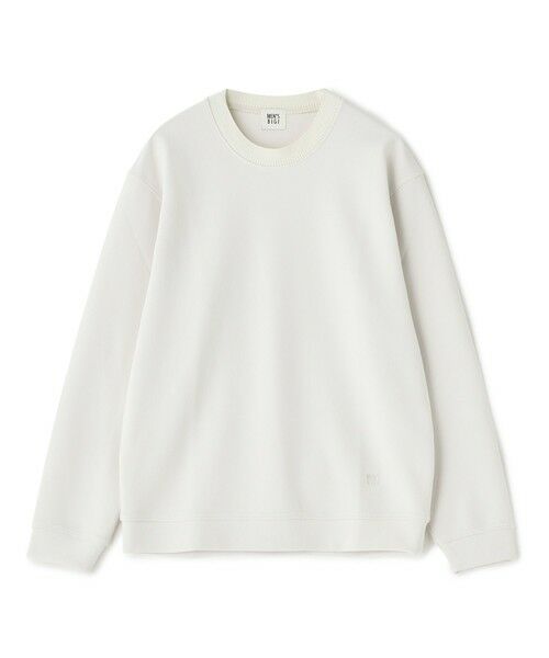 MEN'S BIGI / メンズビギ スウェット | ジョーゼットボンディング モックネックプルオーバー（オフホワイト）
