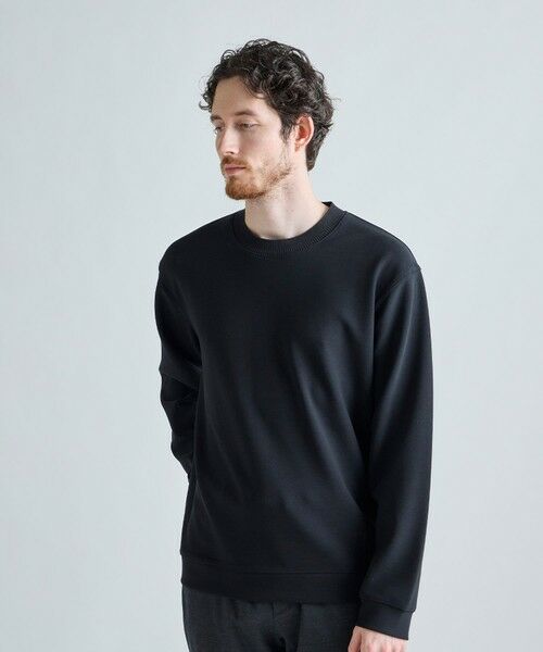 MEN'S BIGI / メンズビギ スウェット | ジョーゼットボンディング モックネックプルオーバー | 詳細10
