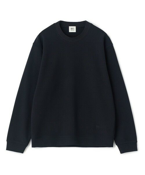 MEN'S BIGI / メンズビギ スウェット | ジョーゼットボンディング モックネックプルオーバー（ブラック）