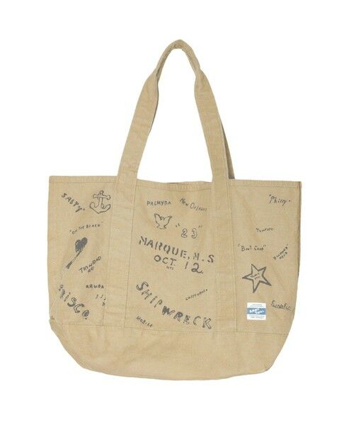 MEN'S BIGI / メンズビギ トートバッグ | ARMY TWILL ToteBag_Print（ベージュ）