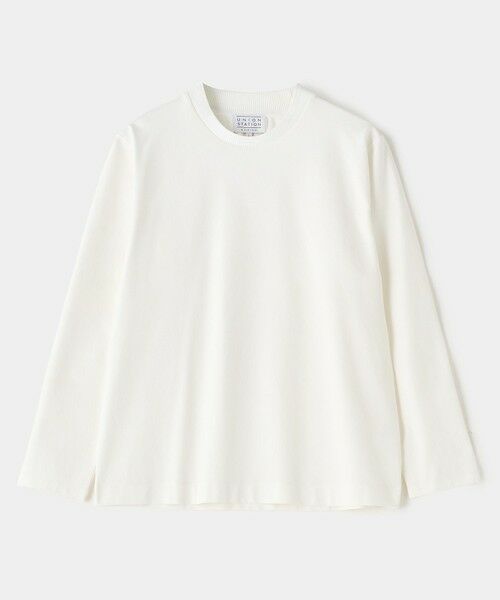 MEN'S BIGI / メンズビギ Tシャツ | シルケットスムースクルーネックテイラーTシャツ（ホワイト）