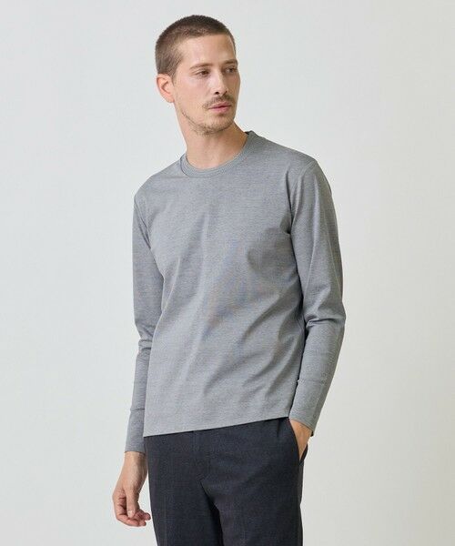 MEN'S BIGI / メンズビギ Tシャツ | シルケットスムースクルーネックテイラーTシャツ | 詳細2