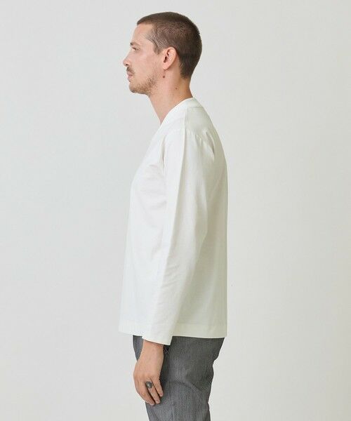 MEN'S BIGI / メンズビギ Tシャツ | シルケットスムースVネックテイラーTシャツ | 詳細2