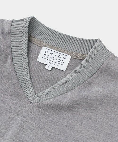 MEN'S BIGI / メンズビギ Tシャツ | シルケットスムースVネックテイラーTシャツ | 詳細20