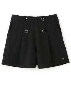 mezzo piano junior / メゾピアノジュニア ショート・ハーフ・半端丈パンツ | 【人気商品再入荷】【直営店で取り扱い無し】くるみボタンショートパンツ