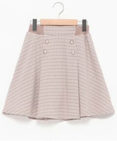 mezzo piano junior / メゾピアノジュニア ショート・ハーフ・半端丈パンツ | 【人気商品再入荷】【直営店で取り扱い無し】千鳥柄スカパン