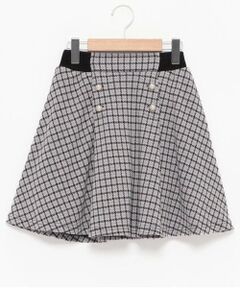 mezzo piano junior / メゾピアノジュニア ショート・ハーフ・半端丈パンツ | 【人気商品再入荷】【直営店で取り扱い無し】千鳥柄スカパン