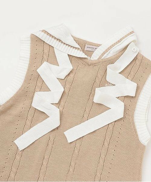 mezzo piano junior / メゾピアノジュニア ニット・セーター | 【人気商品再入荷】【直営店で取り扱い無し】セーラーベスト＆長袖Tシャツセット | 詳細4
