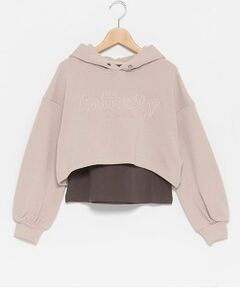 mezzo piano junior / メゾピアノジュニア パーカー | 【人気商品再入荷】【直営店で取り扱い無し】短丈パーカ＆タンクトップセット