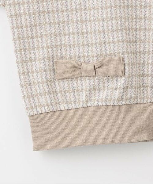 mezzo piano junior / メゾピアノジュニア スウェット | 【人気商品再入荷】【直営店で取り扱い無し】千鳥柄カーデレイヤードトレーナー | 詳細6