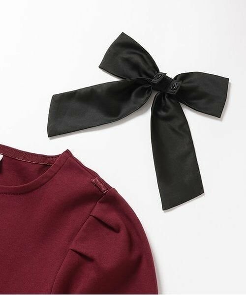 mezzo piano junior / メゾピアノジュニア Tシャツ | 【人気商品再入荷】【直営店で取り扱い無し】ショルダーリボン長袖Tシャツ | 詳細4