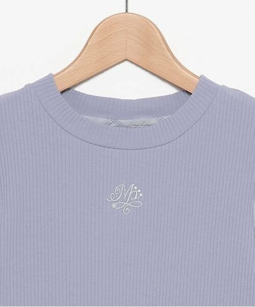 mezzo piano junior / メゾピアノジュニア Tシャツ | ★袖布帛テレコTシャツ（7分丈） | 詳細2