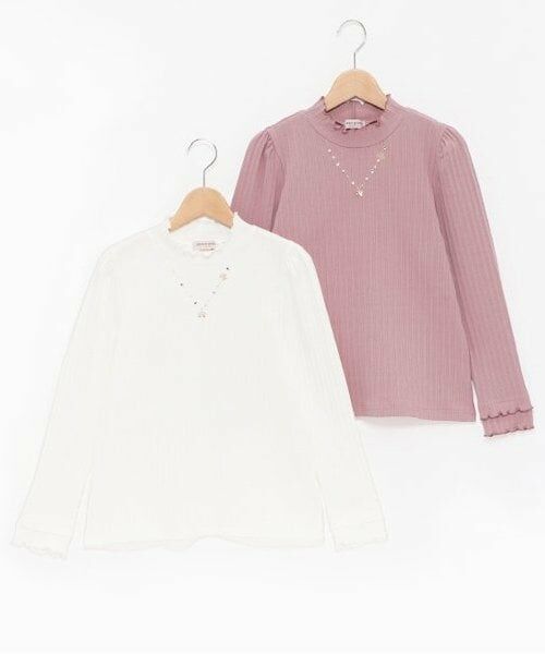 mezzo piano junior / メゾピアノジュニア Tシャツ | 【人気商品再入荷】【直営店で取り扱い無し】リボンネックレス長袖Tシャツ | 詳細7