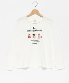 mezzo piano junior / メゾピアノジュニア Tシャツ | 8133220：【抗菌・消臭】カヌレモチーフ長袖Tシャツ