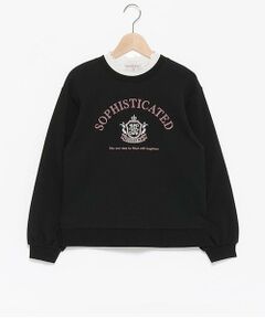 mezzo piano junior / メゾピアノジュニア Tシャツ | ★レイヤード風カレッジ長袖Tシャツ