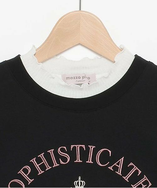 mezzo piano junior / メゾピアノジュニア Tシャツ | ★レイヤード風カレッジ長袖Tシャツ | 詳細2
