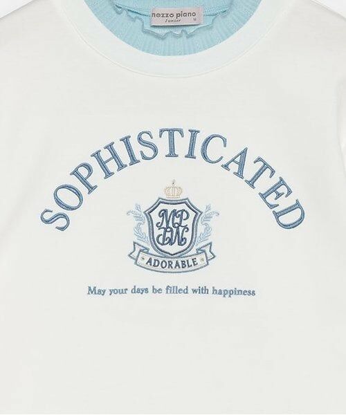 mezzo piano junior / メゾピアノジュニア Tシャツ | ★レイヤード風カレッジ長袖Tシャツ | 詳細3