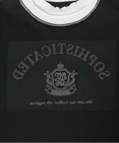 mezzo piano junior / メゾピアノジュニア Tシャツ | ★レイヤード風カレッジ長袖Tシャツ | 詳細5