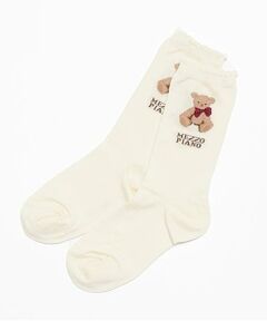 mezzo piano junior / メゾピアノジュニア ソックス | ★くまちゃんクルーソックス