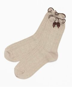 mezzo piano junior / メゾピアノジュニア ソックス | 【人気商品再入荷】【直営店で取り扱い無し】フリルリボンクルーソックス