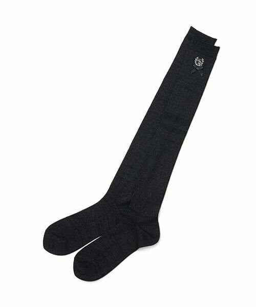 mezzo piano junior / メゾピアノジュニア ソックス | 【人気商品再入荷】【直営店で取り扱い無し】リボンニーハイソックス（黒）