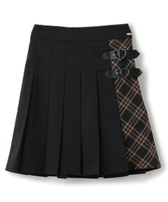 mezzo piano junior / メゾピアノジュニア ショート・ハーフ・半端丈パンツ | 【人気商品再入荷】【直営店で取り扱い無し】ハートバックルプリーツスカパン