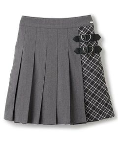 mezzo piano junior / メゾピアノジュニア ショート・ハーフ・半端丈パンツ | 【人気商品再入荷】【直営店で取り扱い無し】ハートバックルプリーツスカパン