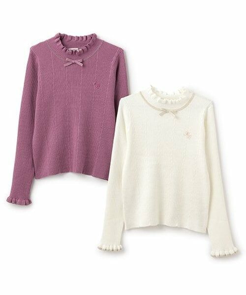 mezzo piano junior / メゾピアノジュニア Tシャツ | 【人気商品再入荷】【直営店で取り扱い無し】プチハイリブニット | 詳細7